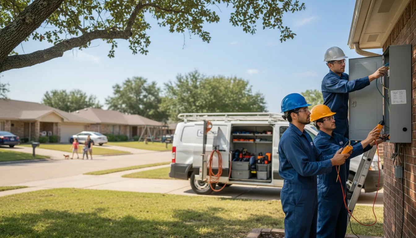 Certified electrician providing emergency electrical services in Fithian, IL
